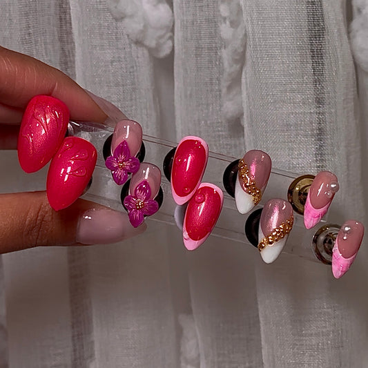 Hot Pink Flower Pressies