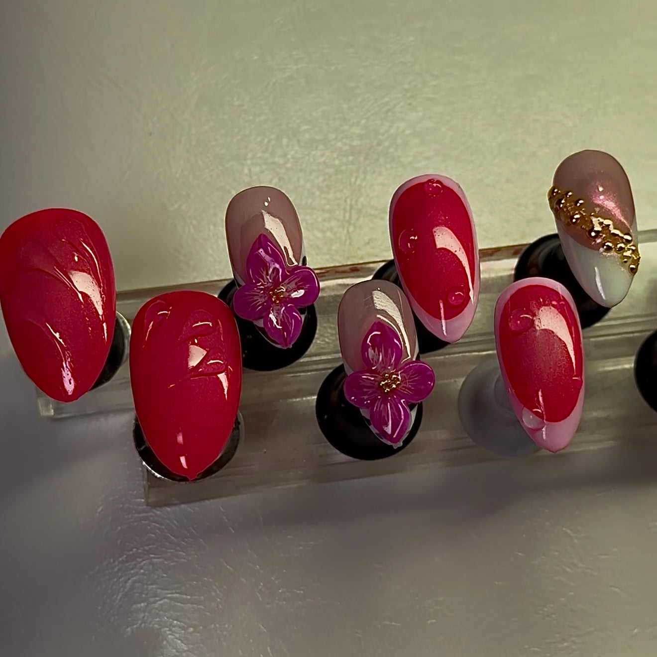 Hot Pink Flower Pressies